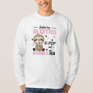 Camiseta Té de burbuja espuma de chocolate mate animales Bo