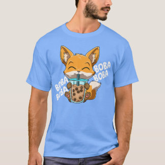 Camiseta Té de burbuja Fox Funny Boba Tea 439
