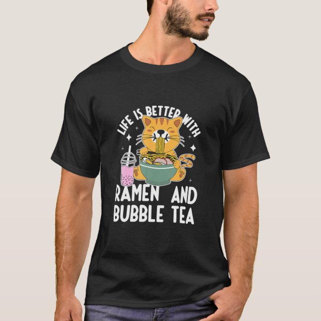 Camiseta Té de burbuja japonés Kawaii A (Anverso)