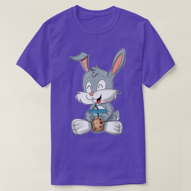 Camiseta Té de burbuja Kawaii Conejo conejo I Boba Tea Otak (Diseño del anverso)