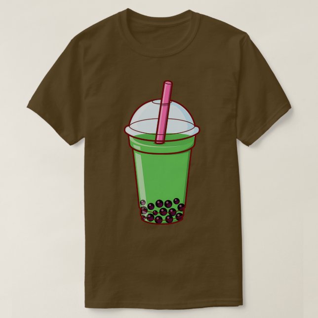 Camiseta Té de burbuja Matcha 10 (Diseño del anverso)