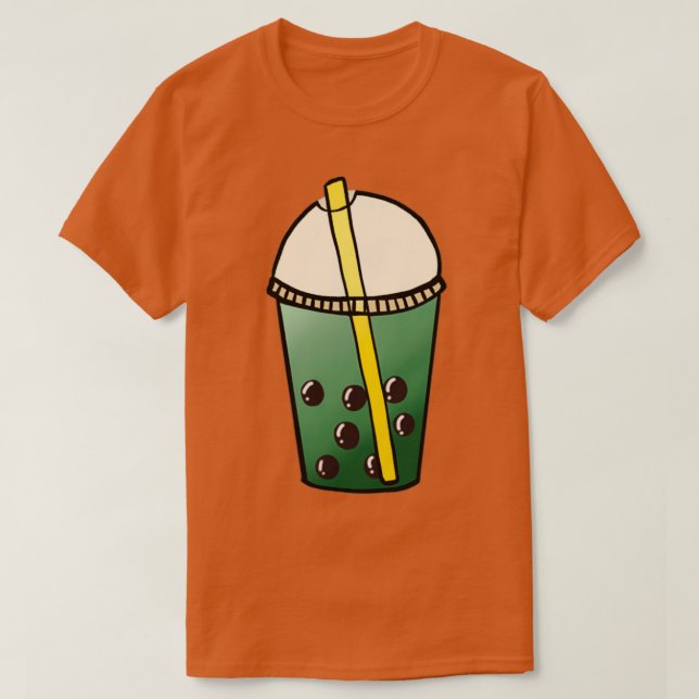 Camiseta Té de burbuja Matcha 3 (Diseño del anverso)