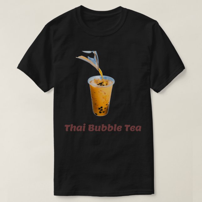 Camiseta Té de burbuja tailandés 3 (Diseño del anverso)