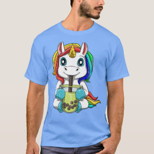 Camiseta Té de burbuja Unicorn Boba Tea 528