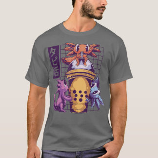 Camiseta Té De Burbuja Y Axolotl Bebida Axolotl