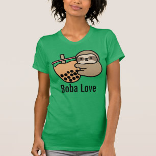 Camiseta Té de burbuja y eslogan