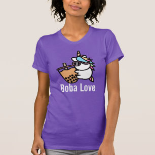Camiseta Té de burbuja y unicornio