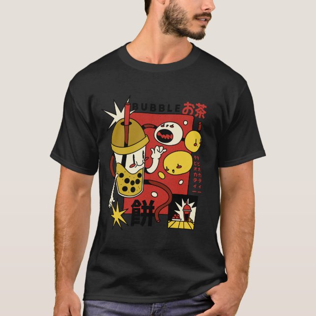 Camiseta  té de burbujas (Anverso)