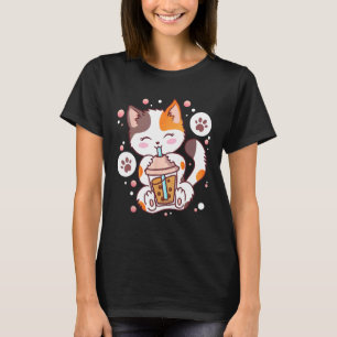 Camiseta Té de burbujas de gato Neko