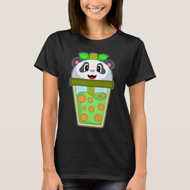 Camiseta Té de burbujas de panda (Anverso)