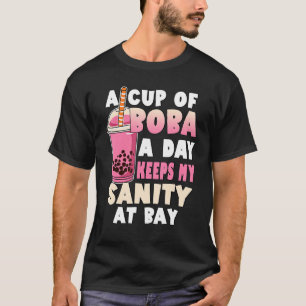 Camiseta Té De Burbujas Más Que Una Boba De Taza Al Día Man