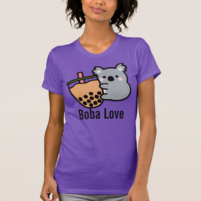 Camiseta Té de burbujas y oso Koala (Anverso)