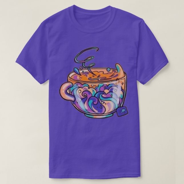 Camiseta Té de cachorro de color (Diseño del anverso)