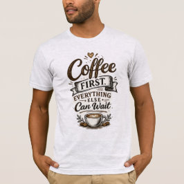 Camiseta Té de café primero