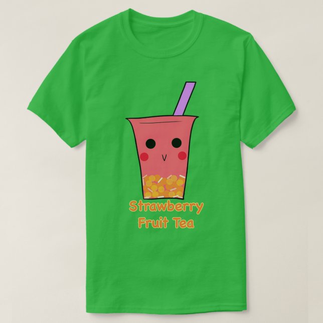 Camiseta Té de fresa (Diseño del anverso)