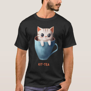 Camiseta Té de gatito Kittea Kitty Cat Taza de gatito Lindo