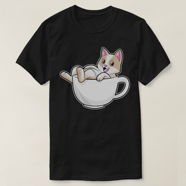 Camiseta Té de gato (Diseño del anverso)