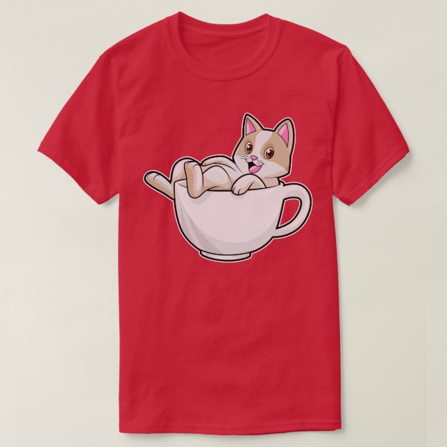 Camiseta Té de gato (Diseño del anverso)