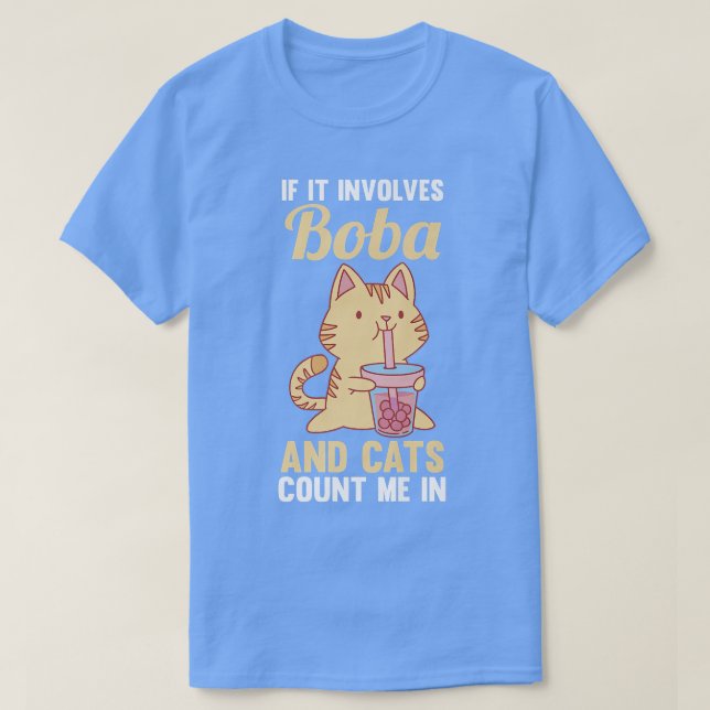 Camiseta Té de gatos y burbujas 710 (Diseño del anverso)