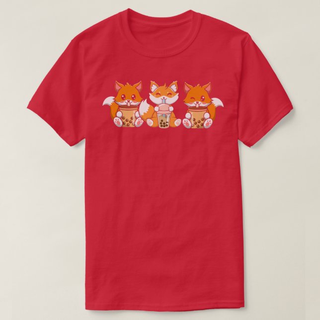 Camiseta Té de goma animal crudo de Fox Threesome Japon  (Diseño del anverso)