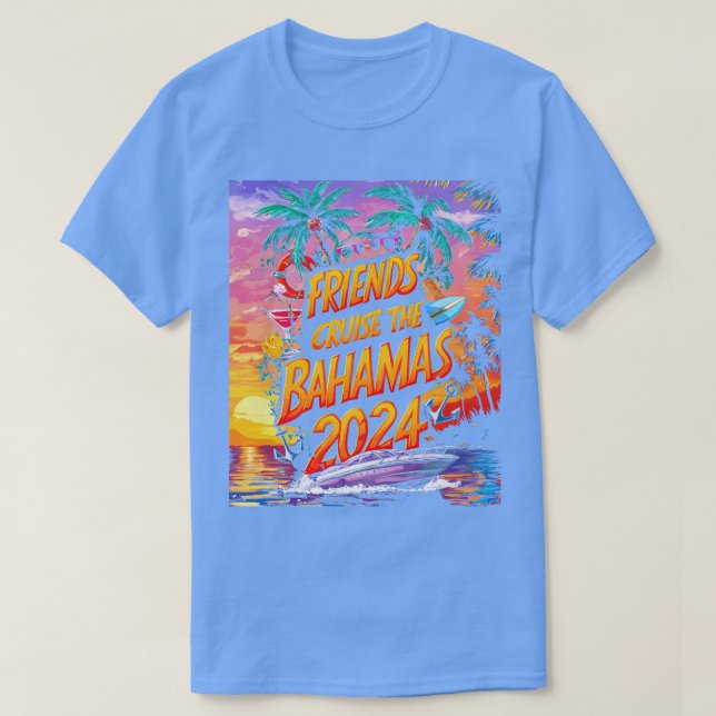 Camiseta Té de grupo de amigos de la serie de cruceros fami (Diseño del anverso)
