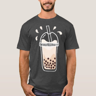 Camiseta Té de leche Boba en una taza