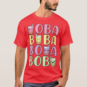 Camiseta Té de leche de Boba lindo Lover Kawaii Pastel Tapi