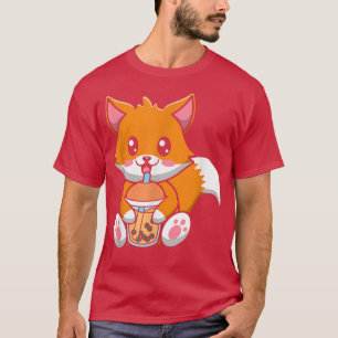 Camiseta Té De Leche De Burbuja Para Beber Té De Leche Boba