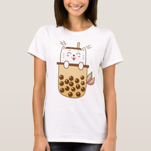 Camiseta Té de leche de sirena para gato Boba