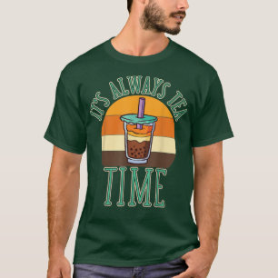 Camiseta Té de leche tapioca negro beber burbuja café té
