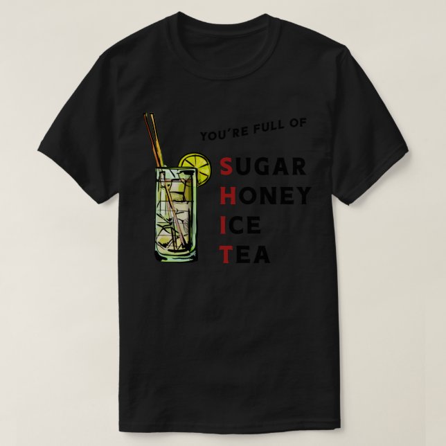 Camiseta té de miel de azúcar (Diseño del anverso)