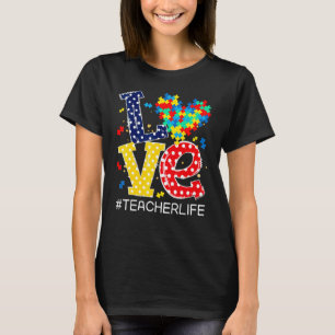 Camiseta Té de pieza de rompecabezas del mes de concientiza