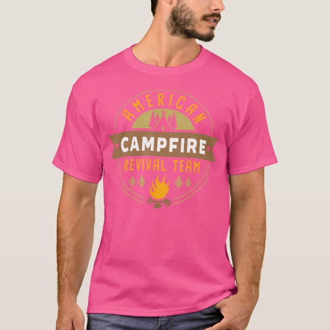 Camiseta Té de reactivación de carpas al aire libre america (Anverso)
