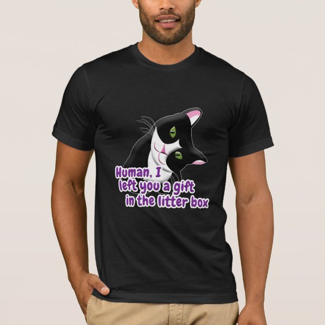 Camiseta Te dejé un gato de regalo (Anverso)