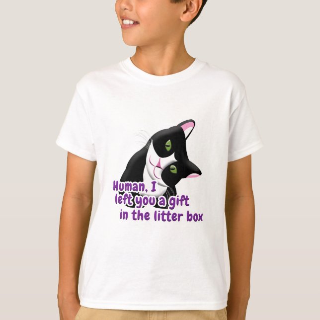 Camiseta Te dejé un gato regalo (Anverso)