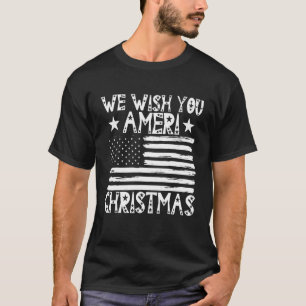 Camiseta Te deseamos Navidades norteamericanos cool hombres