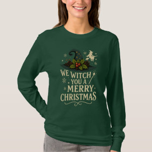 Camiseta Te Deseamos un Feliz Navidad las Brujas