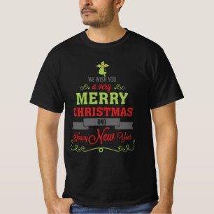 Camiseta Te Deseamos Una Feliz Navidad.   Vacaciones