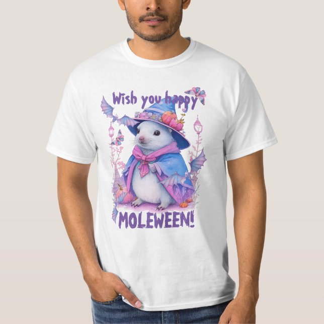 Camiseta ¡Te deseo feliz Moleween! (Anverso)