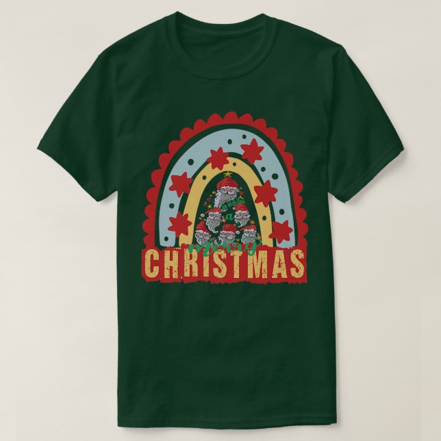 Camiseta Te deseo una feliz Navidad Santa Claus Snow Adve (Diseño del anverso)