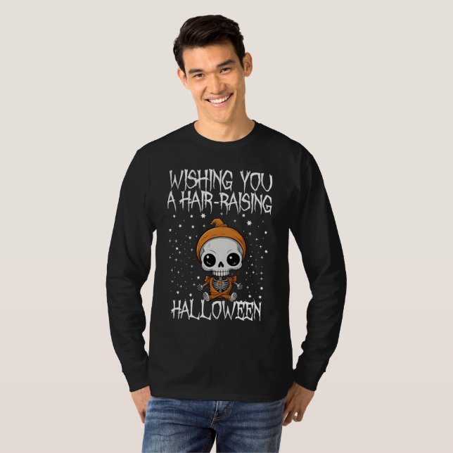 Camiseta Te deseo una Halloween que te levanta el pelo (Anverso completo)