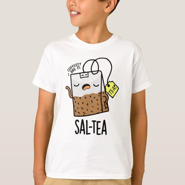 Camiseta Té divertido juego de palabras Sal-tea  (Anverso)