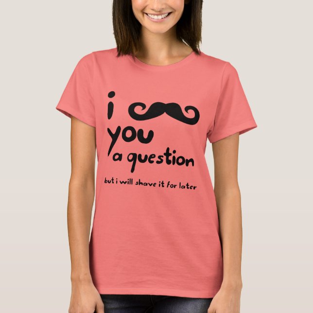 Camiseta Te Dolor Una Pregunta Damas Ringer Tee (Anverso)