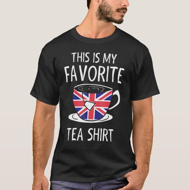 Camiseta Té Drinker Tea Bag Tea Union Jack (Anverso)