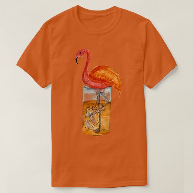 Camiseta té dulce flamingo (Diseño del anverso)