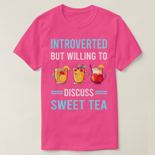 Camiseta Té dulce introvertido (Diseño del anverso)