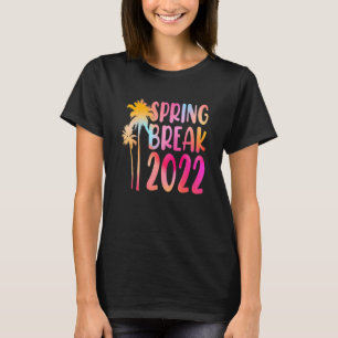 Camiseta Te Dye Spring Break 2022 Beach Vacation Family Tr