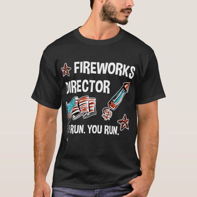 Camiseta Te Ejecuto El 4 De Julio Director De Fuegos Artifi (Anverso)