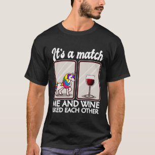 Camiseta Te Encanta Beber Vino Rojo Y Te Ama El Vino Que