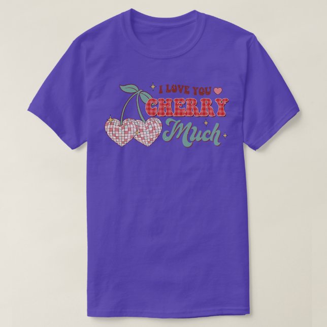 Camiseta Te encanta la cereza mucho juguete retro de baile  (Diseño del anverso)